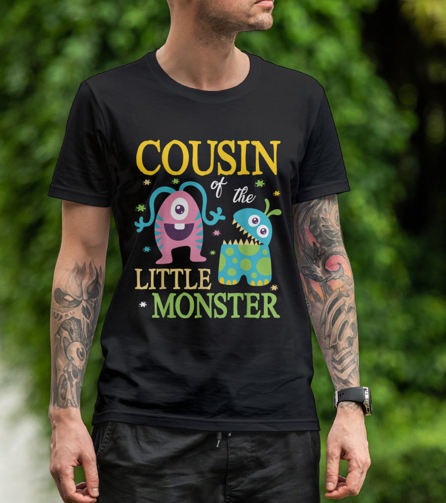 Cousin Of The Little Monster Happy Day Colorful Cartoon Creatures T-Shirt