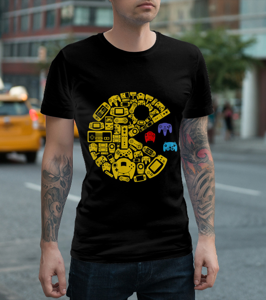 Classic Vintage Controller Collection Video Gamers Retro T-Shirt