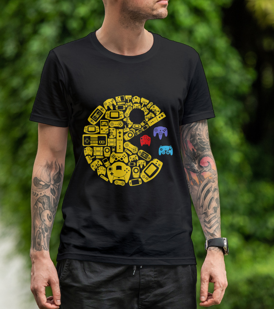 Classic Vintage Controller Collection Video Gamers Retro T-Shirt