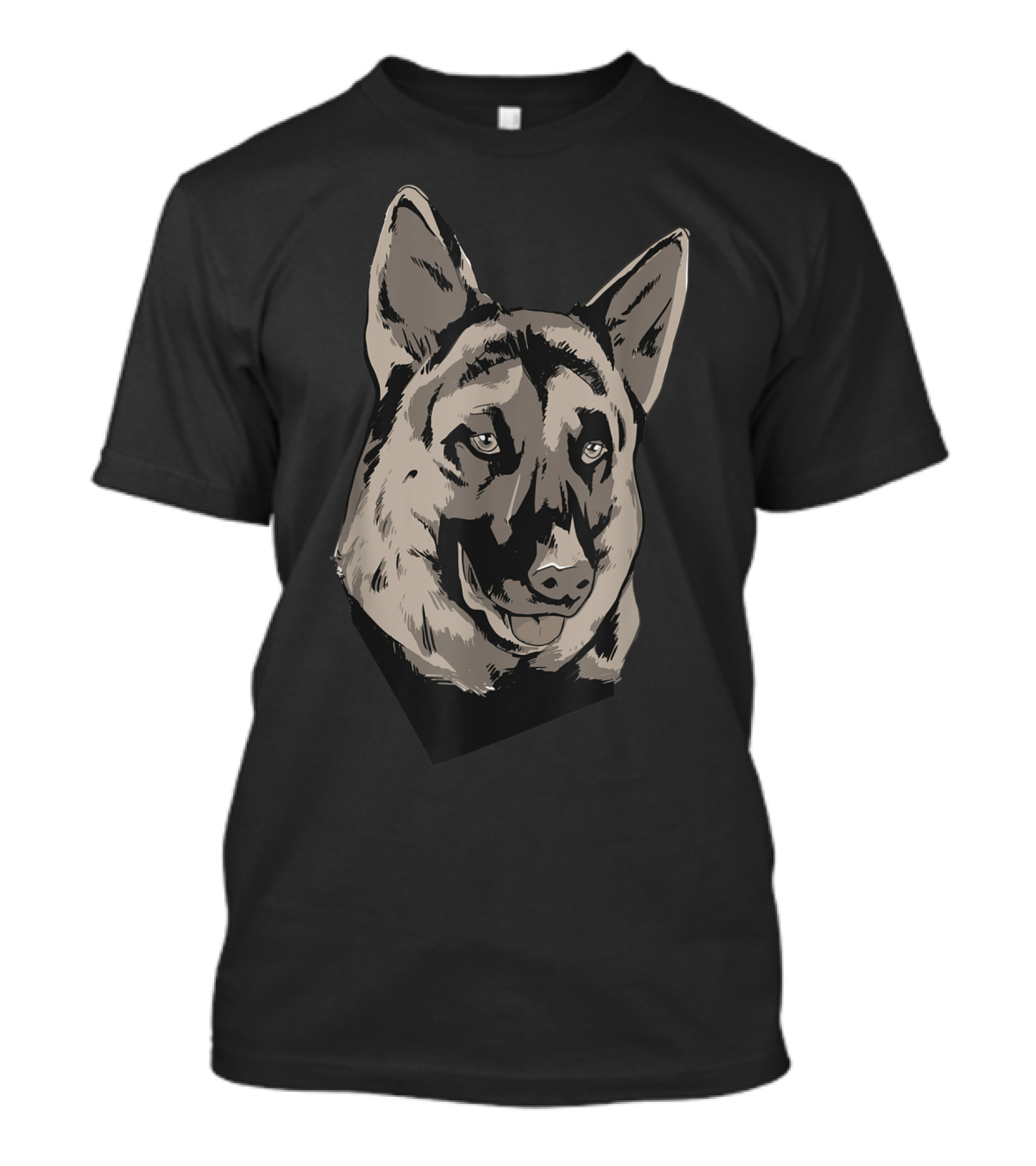 German Shepherd Dog Head T-Shirt