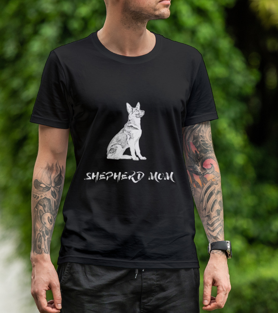 Shepherd Mom Vintage Distressed Grunge German T-Shirt