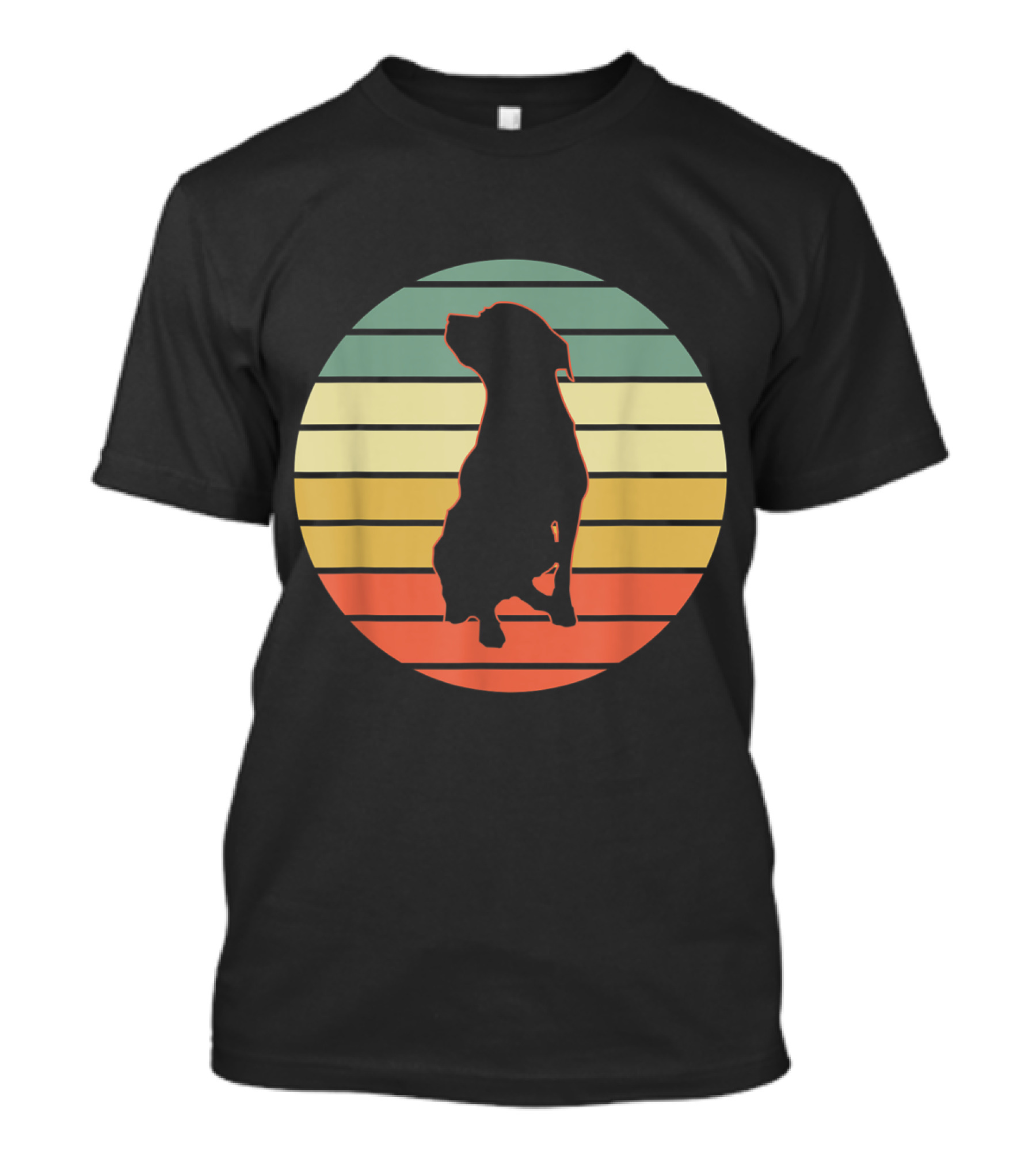 Labrador Retriever Black Yellow Lab Sunset T-Shirt