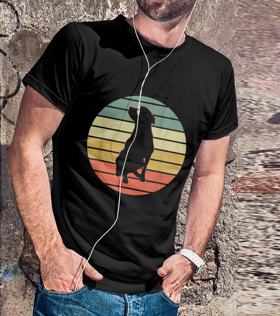 Labrador Retriever Black Yellow Lab Sunset T-Shirt