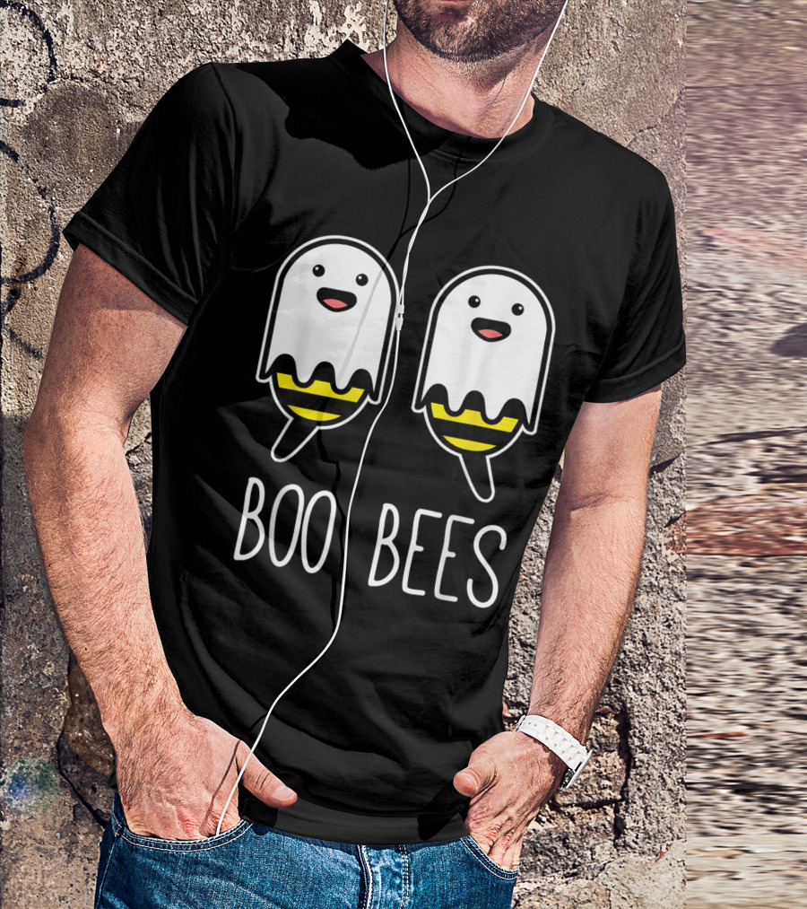 Boo Bees Cute Ghost Bees Funny Couples Halloween Costume T-Shirt