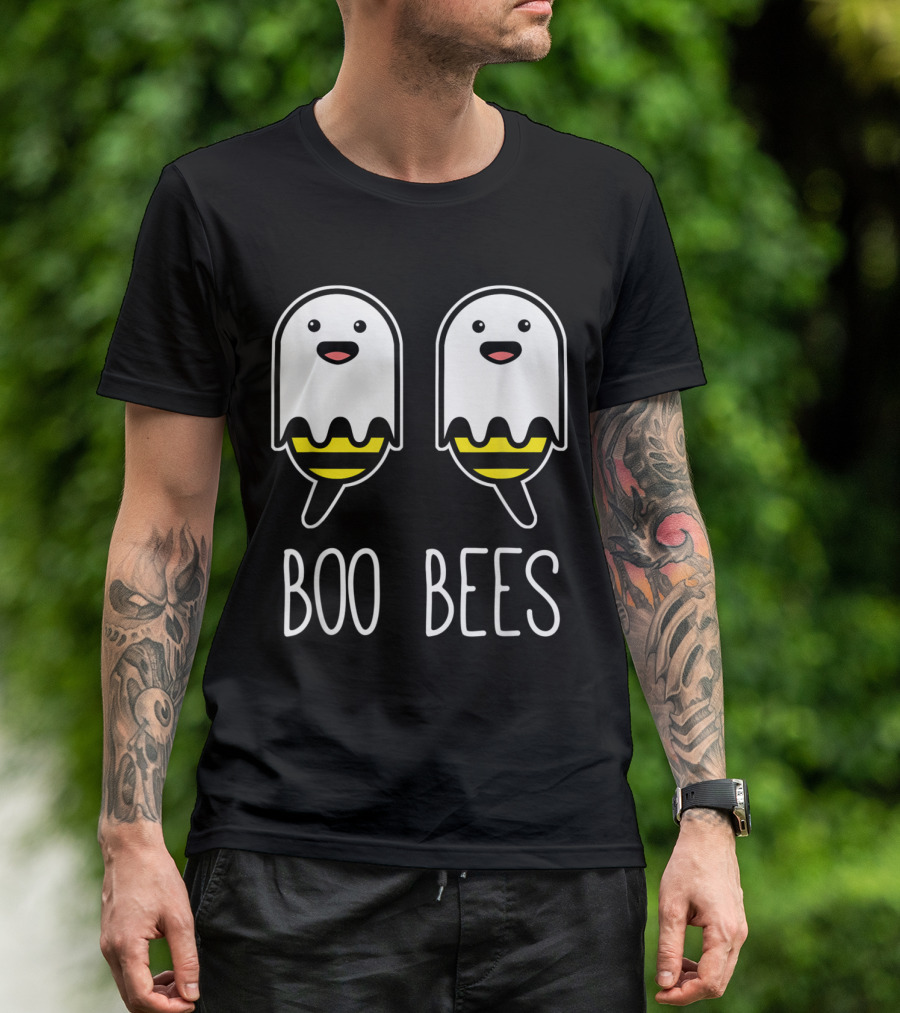 Boo Bees Cute Ghost Bees Funny Couples Halloween Costume T-Shirt