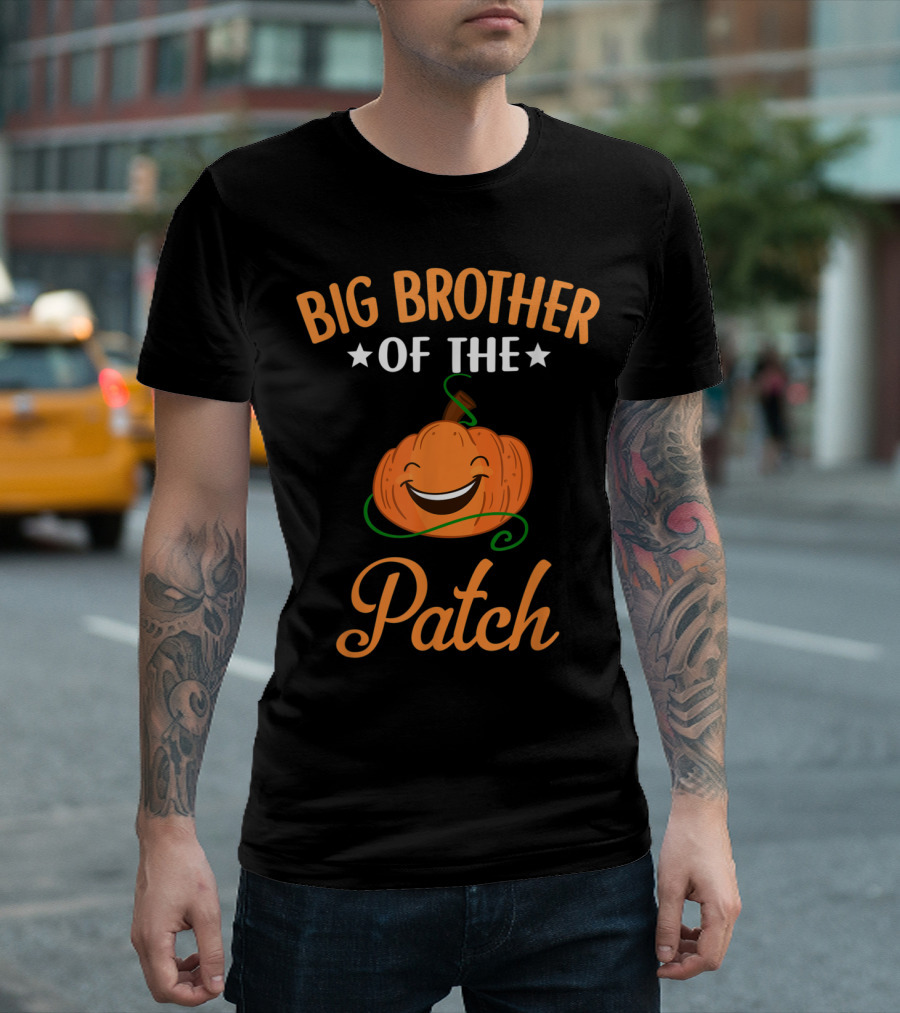 Big Brother of the Patch Halloween Pumpkin Costume T-Shirt