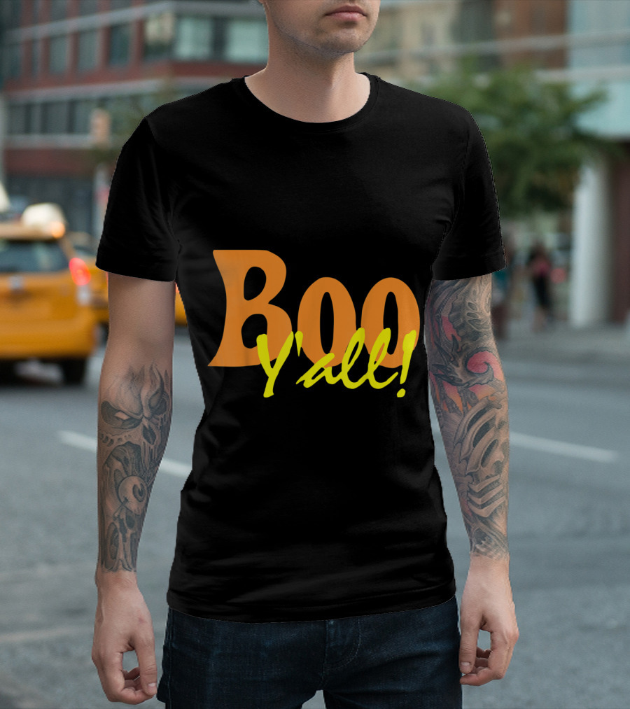 Boo Y'all Halloween Southern Style Pop T-Shirt