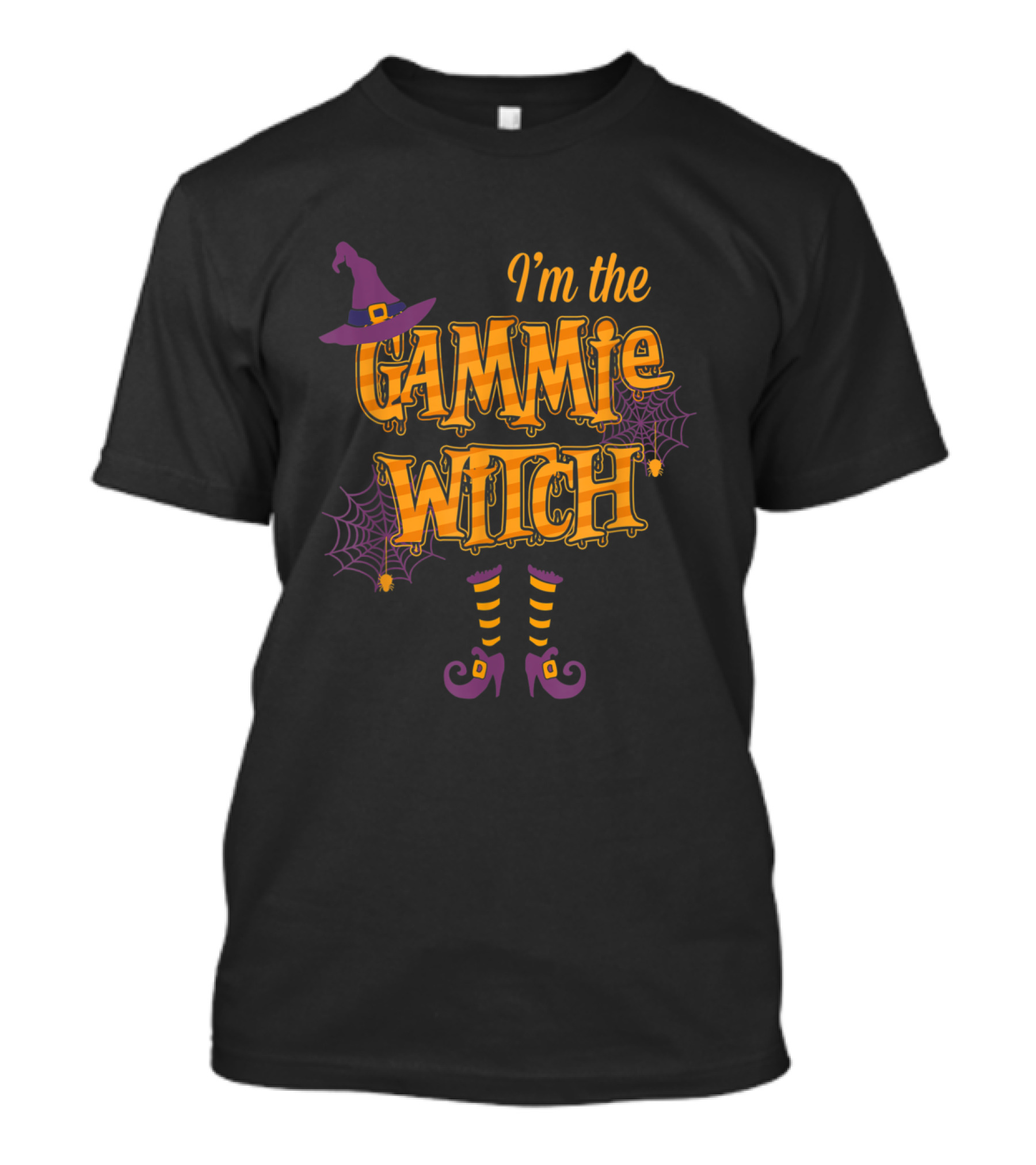 I'm The Gammie Witch With Spiderwebs And Hat T-Shirt