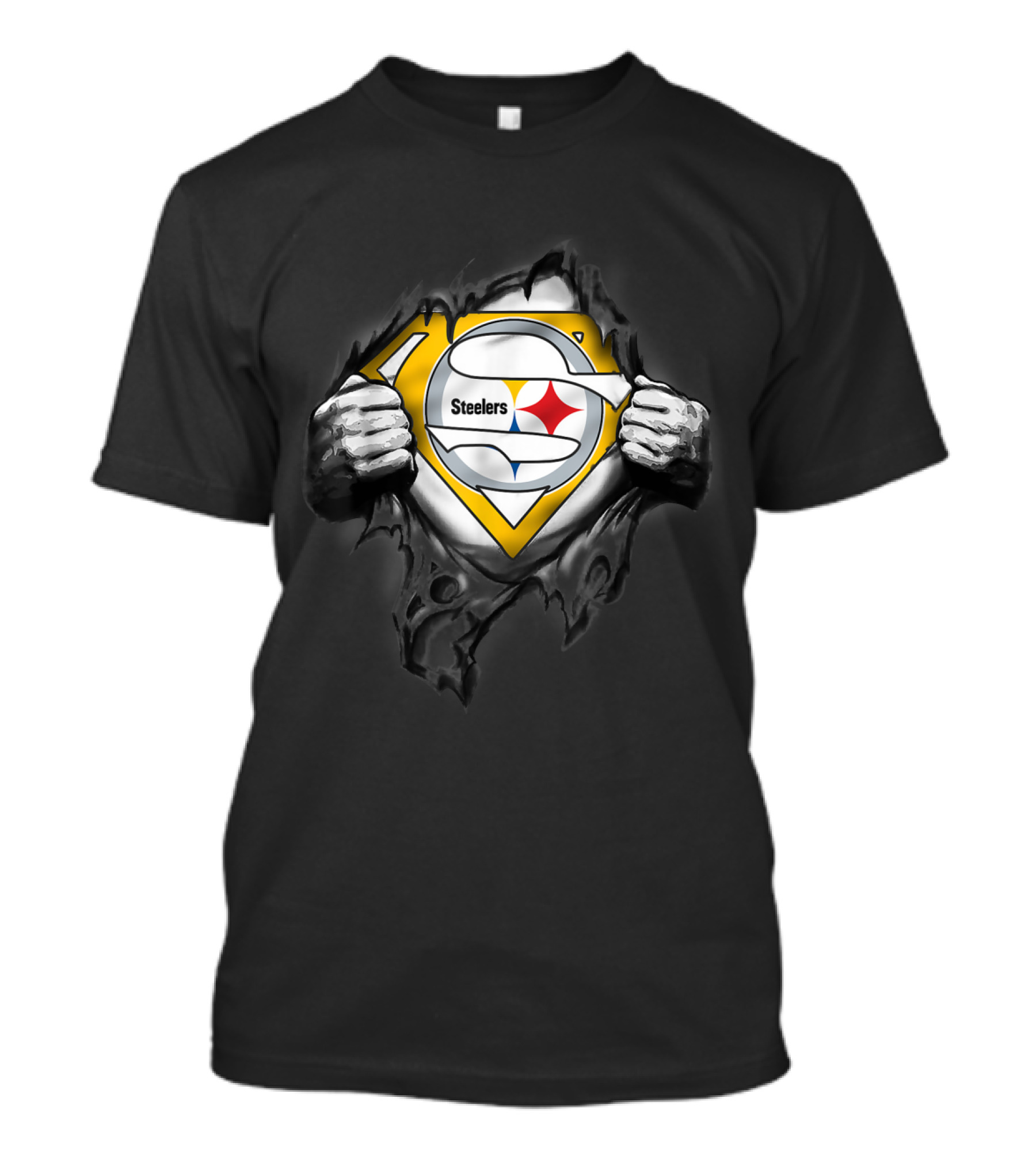 Pittsburgh Steelers Superhero Logo Halloween Football T-Shirt