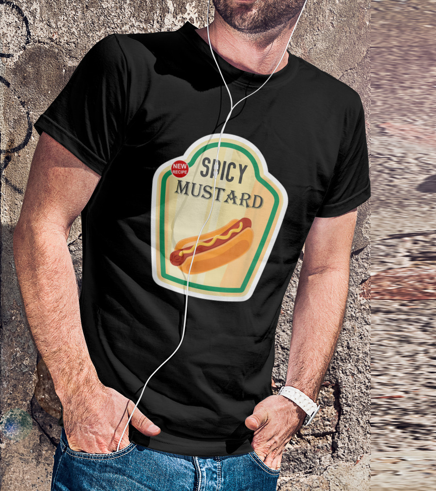 Spicy Mustard New Recipe Hot Dog T-Shirt
