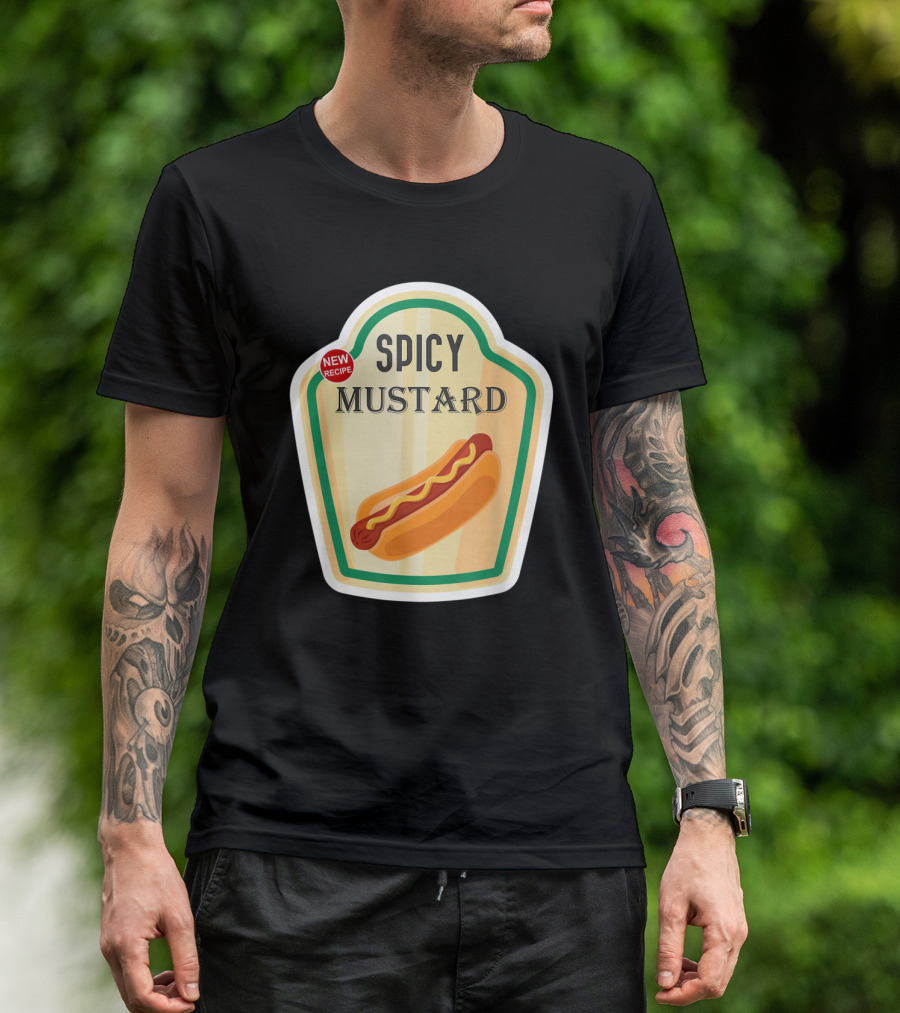 Spicy Mustard New Recipe Hot Dog T-Shirt