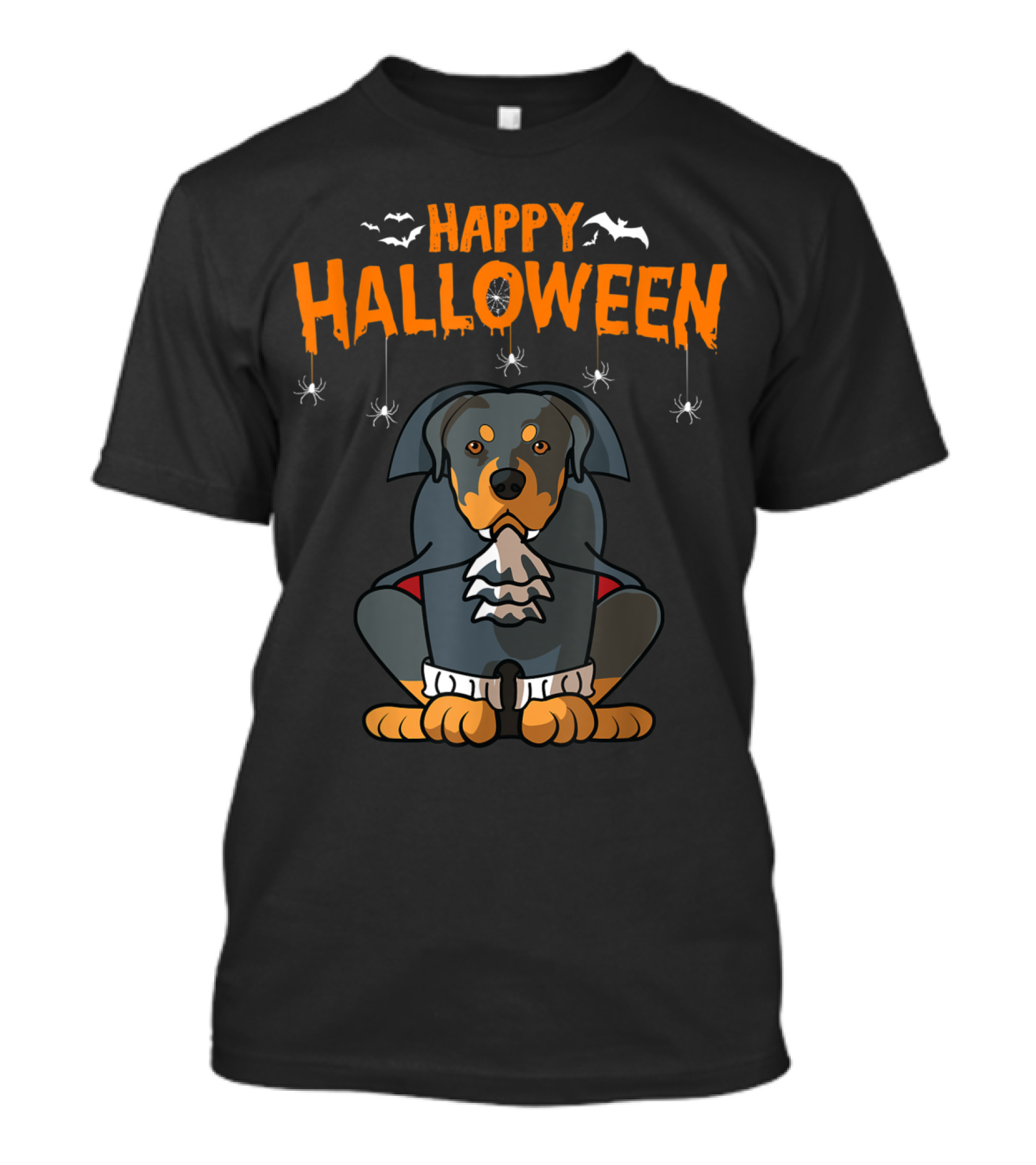 Happy Halloween Rottweiler Mom Funny Dog Vampire T-Shirt