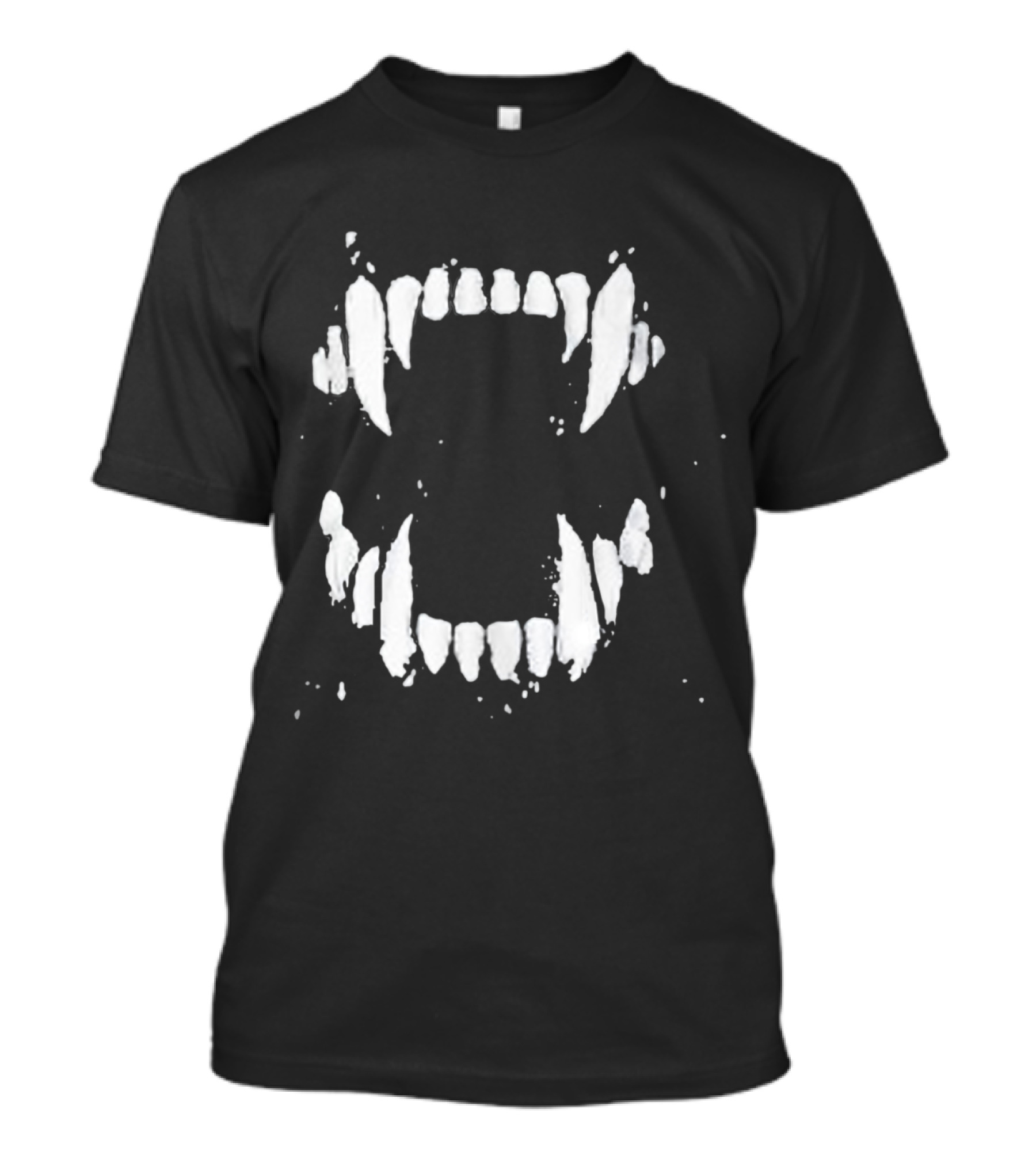 Scary Halloween Vampire Fang Teeth Horror Iconic T-Shirt