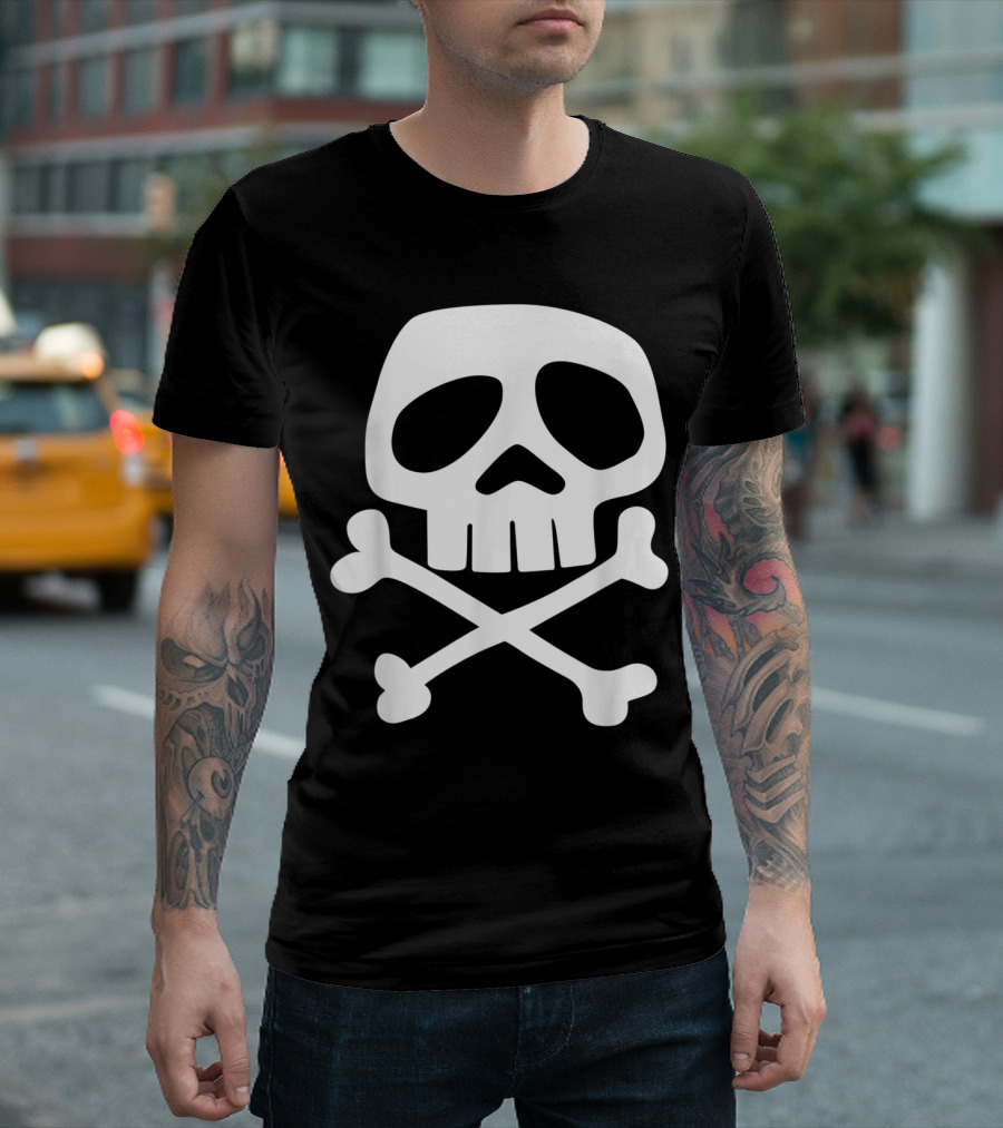 1980's Punk Rock Skull And Crossbones Misfit T-Shirt