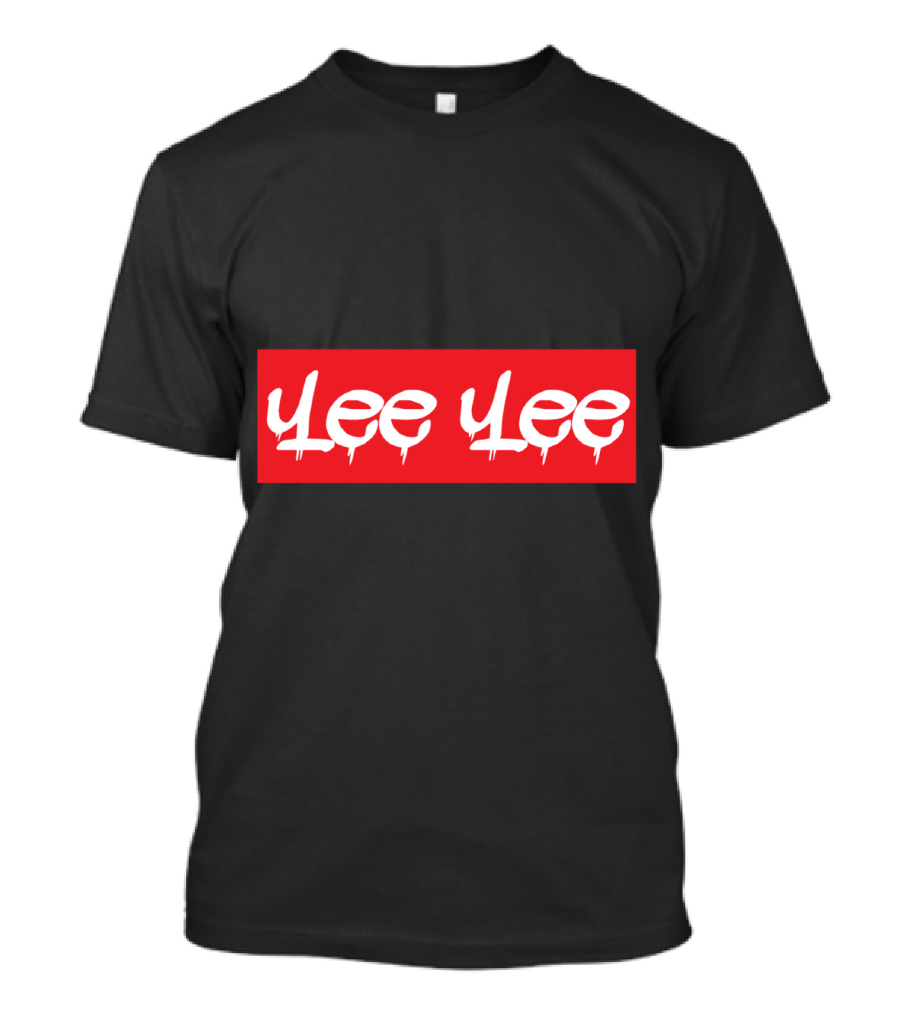 Yee Yee Red Box Logo Drip T-Shirt