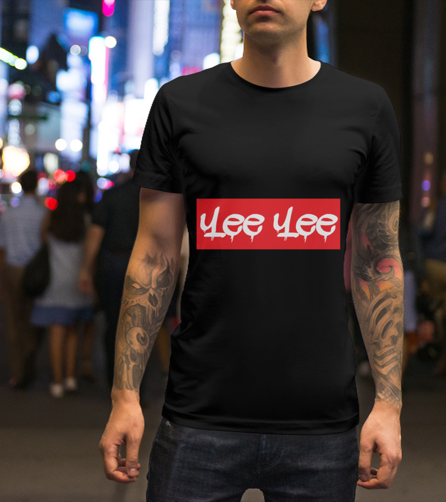 Yee Yee Red Box Logo Drip T-Shirt