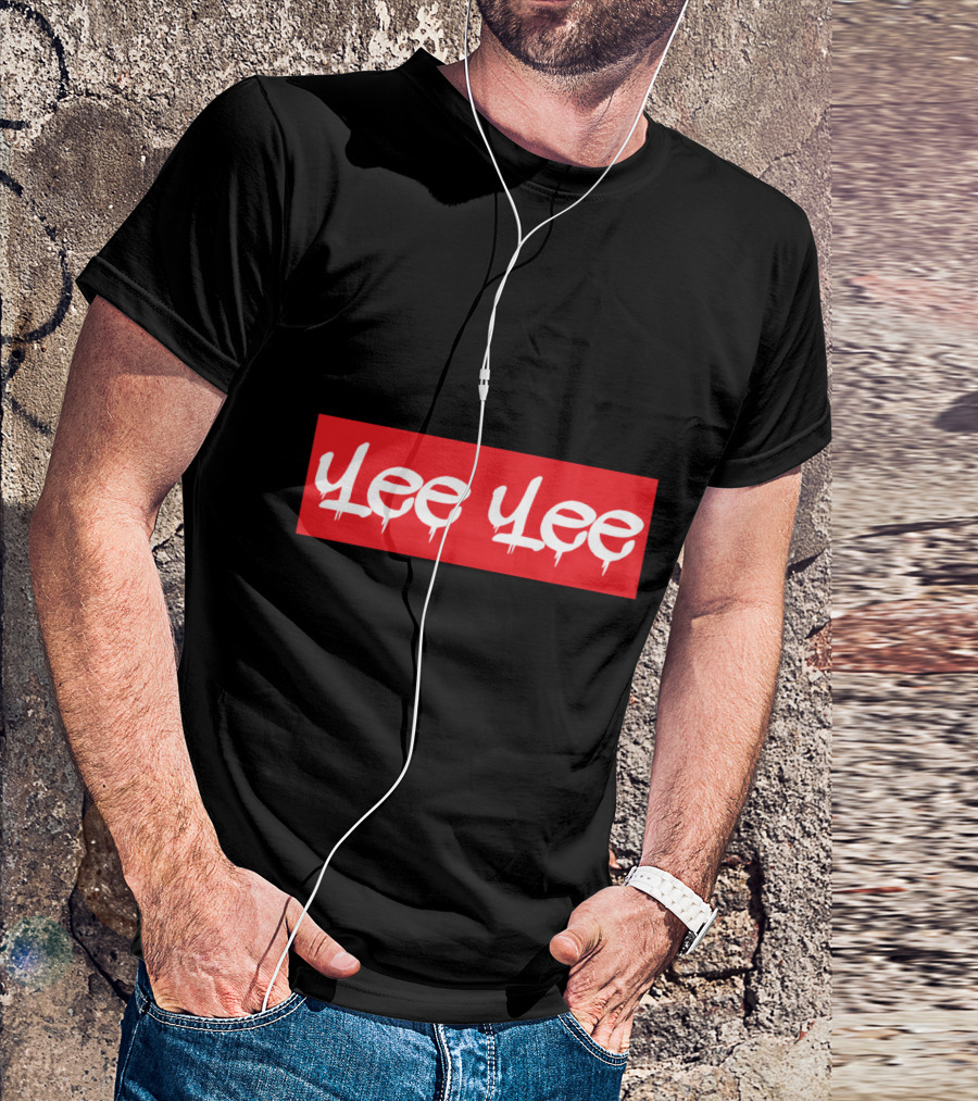 Yee Yee Red Box Logo Drip T-Shirt