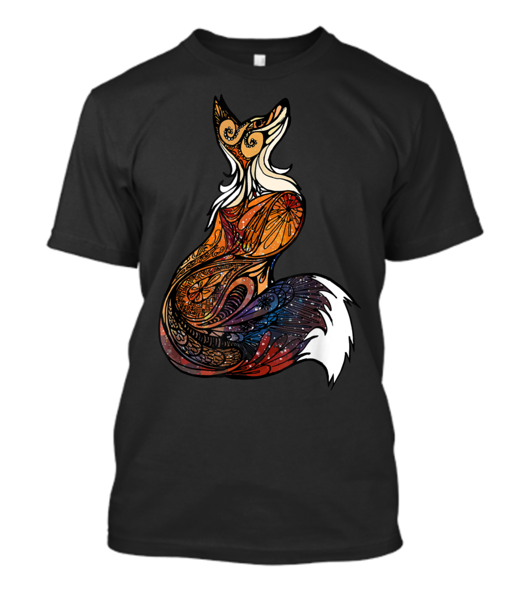Fox Wild Animals Psychedelic T-Shirt