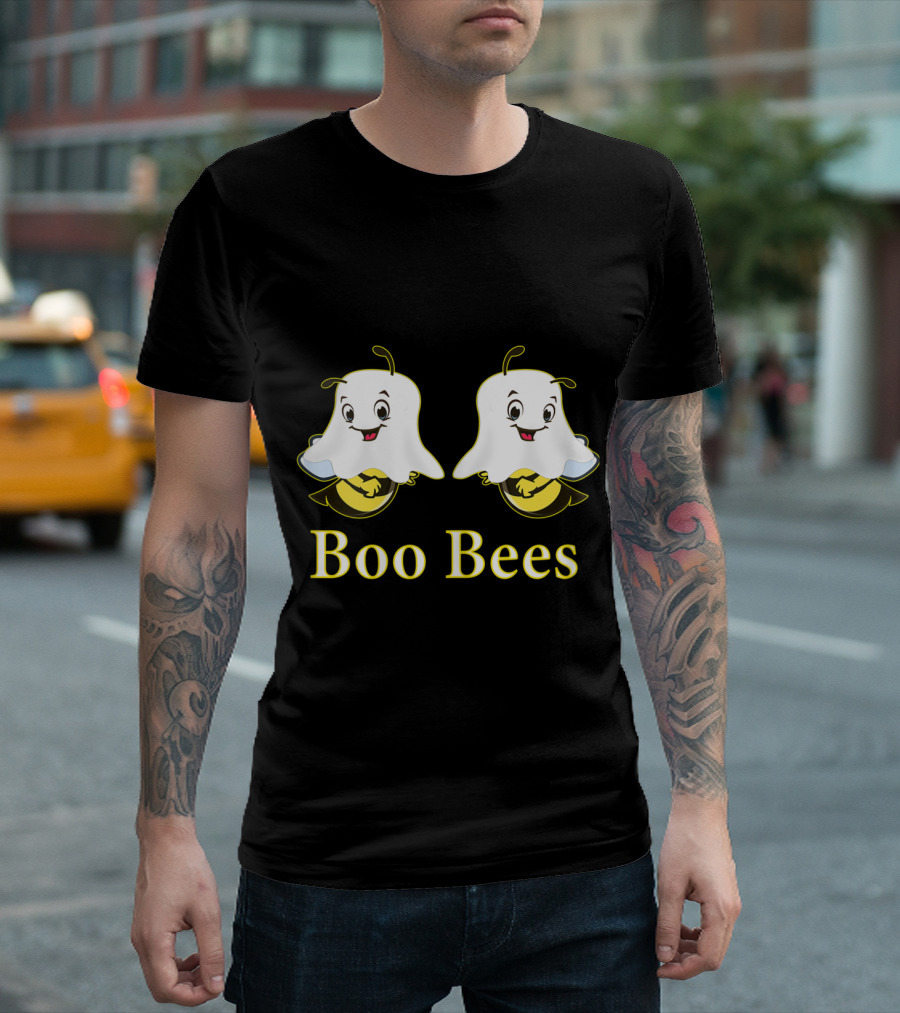 Halloween Boo Bees Funny Ghost Costume T-Shirt