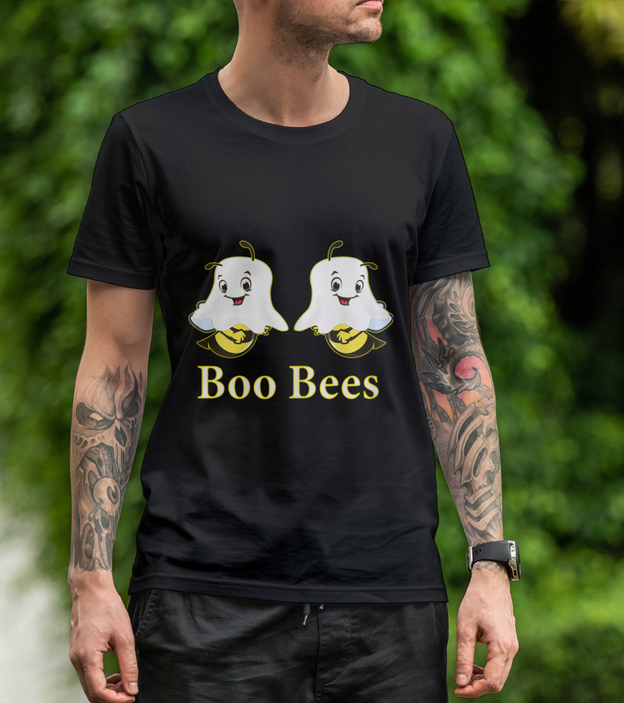 Halloween Boo Bees Funny Ghost Costume T-Shirt