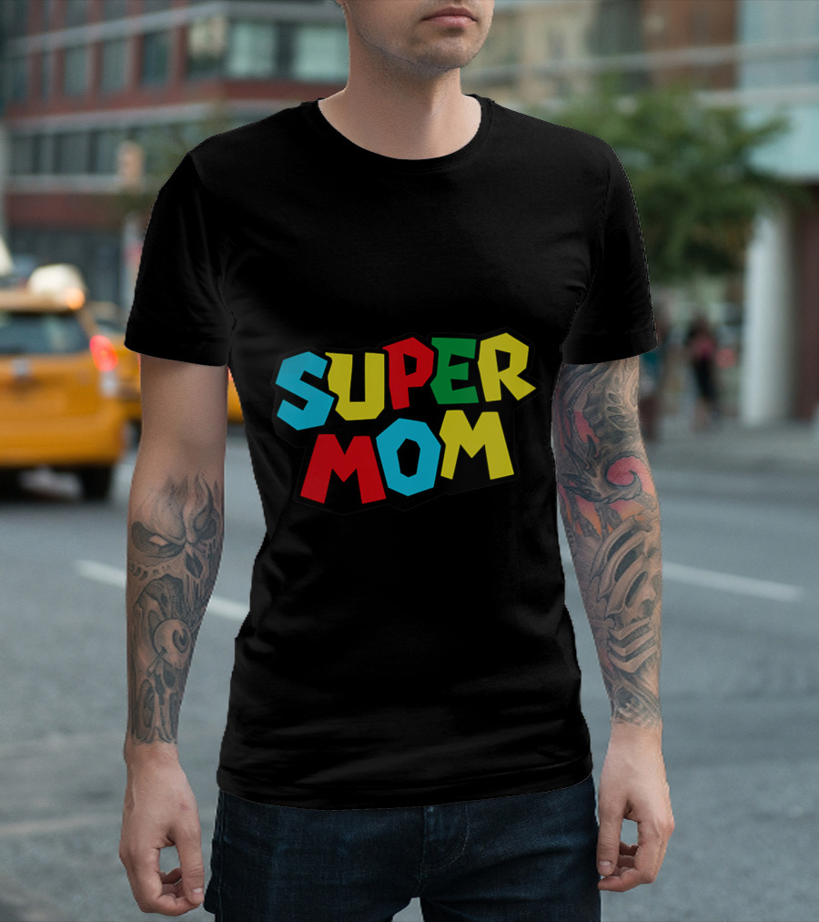 Super Mom Classic Mario Bros T-Shirt