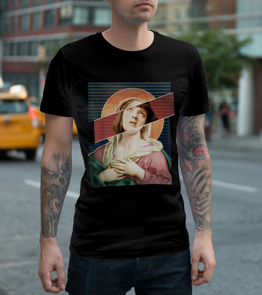 Virgin Mia Wallace Overdose Iconic Nosebleed Collage T-Shirt