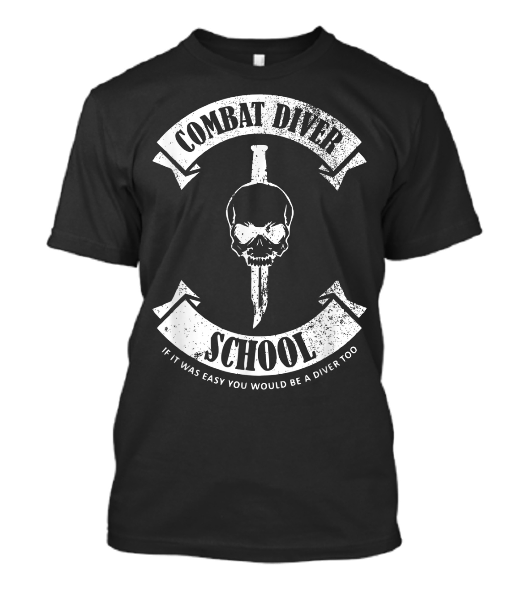 Combat Diver School Skull And Dagger Emblem T-Shirt