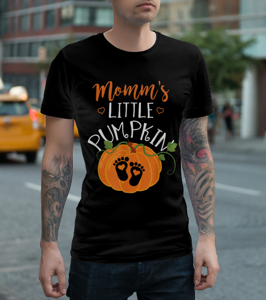 Mommy's Little Pumpkin Halloween Pregnancy Mom To Be T-Shirt