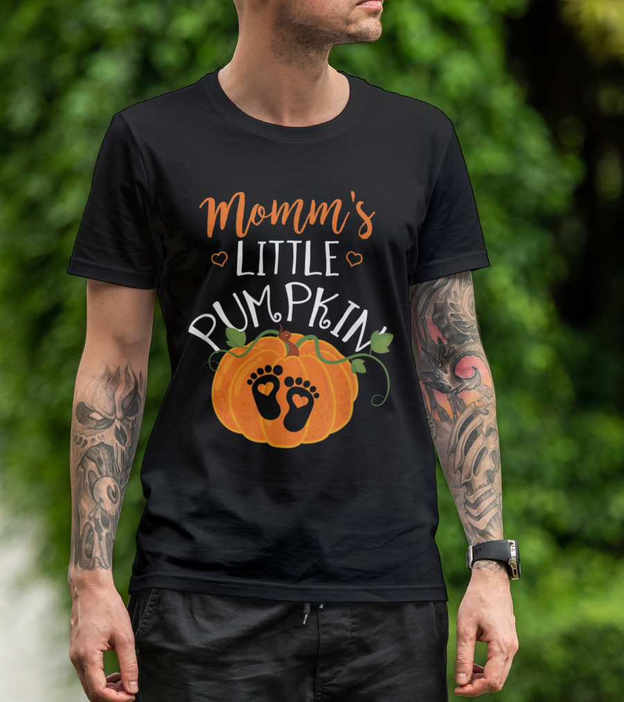 Mommy's Little Pumpkin Halloween Pregnancy Mom To Be T-Shirt