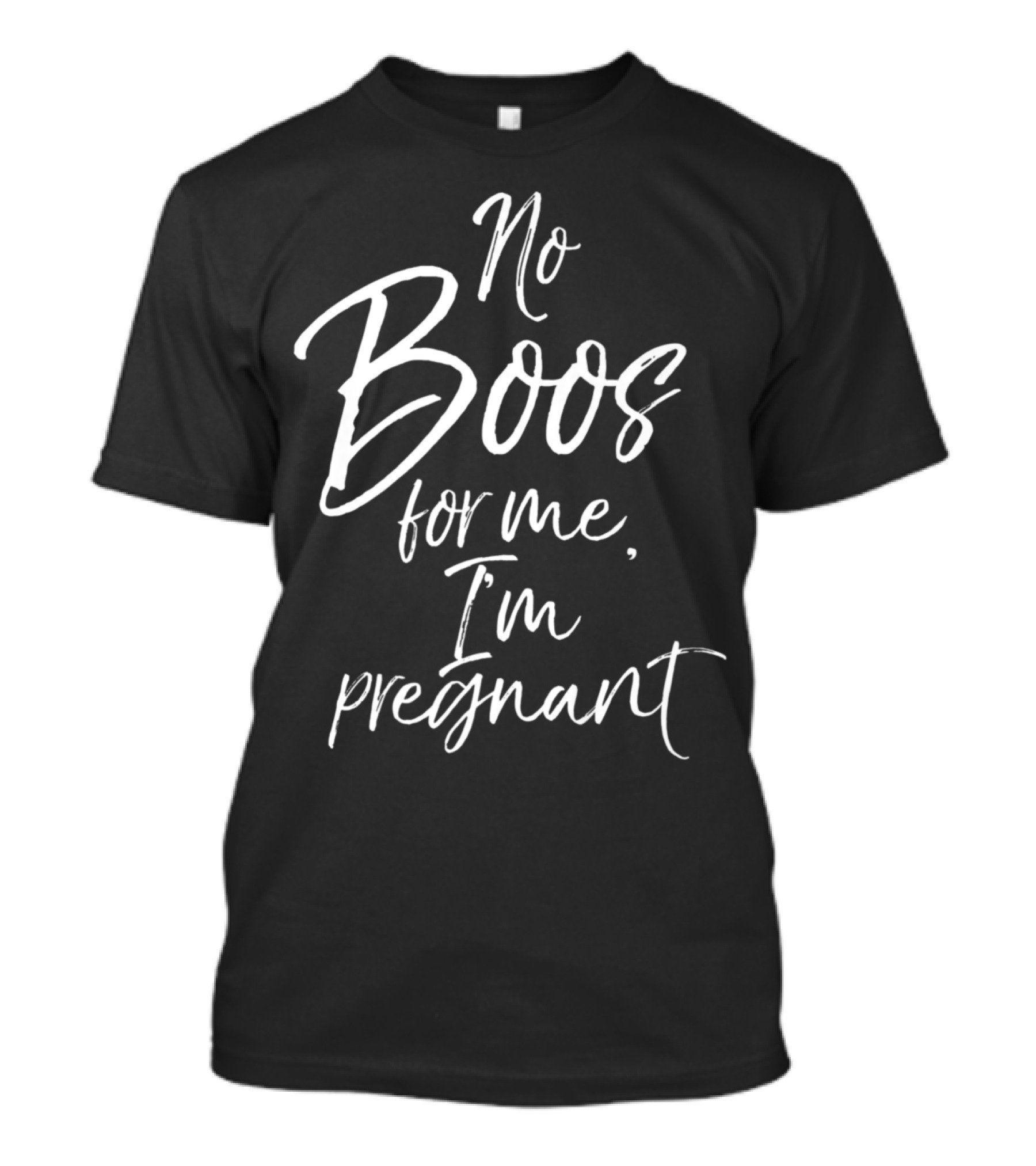 No Boos For Me I'm Pregnant Halloween Announcement T-Shirt