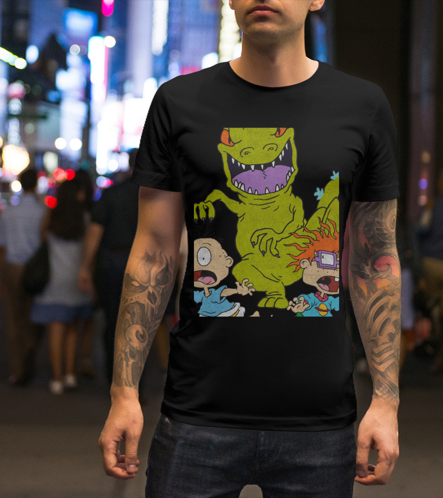 Rugrats Reptar Chase 90s Rugrats Reptar Chase T-Shirt