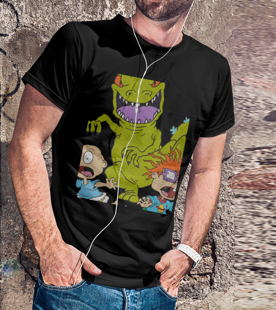 Rugrats Reptar Chase 90s Rugrats Reptar Chase T-Shirt