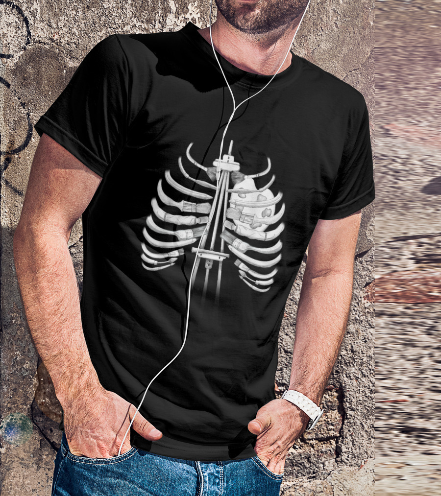 Feel It In My Bones Ribcage Palette Brushes T-Shirt