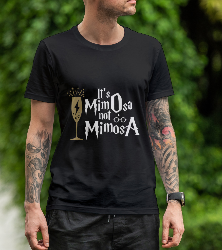 It's MimOsa Not MimosA Magic Lightning Glass Spectacles T-Shirt