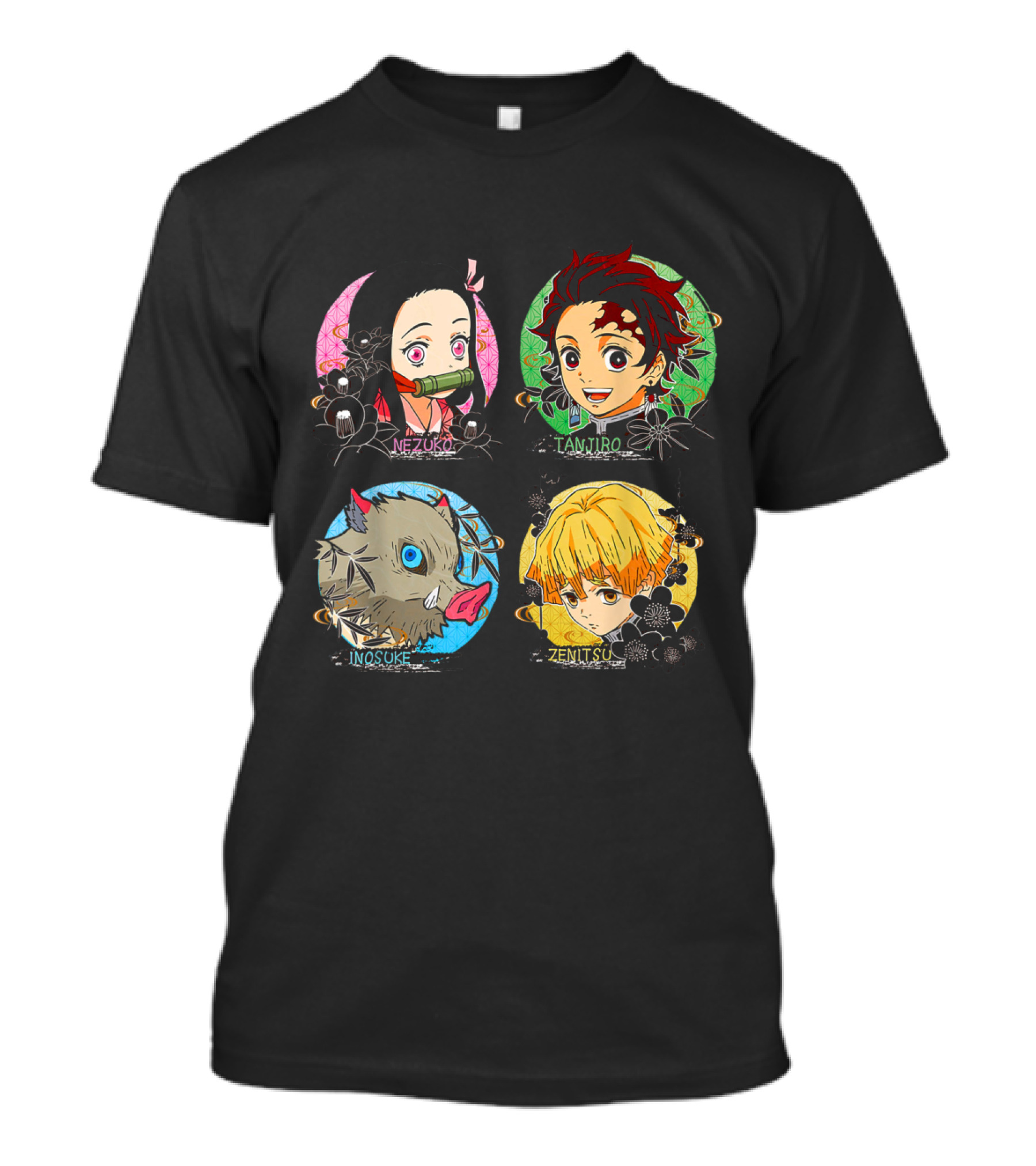 Demon Slayer Tanjiro Nezuko Zenitsu Inosuke T-Shirt