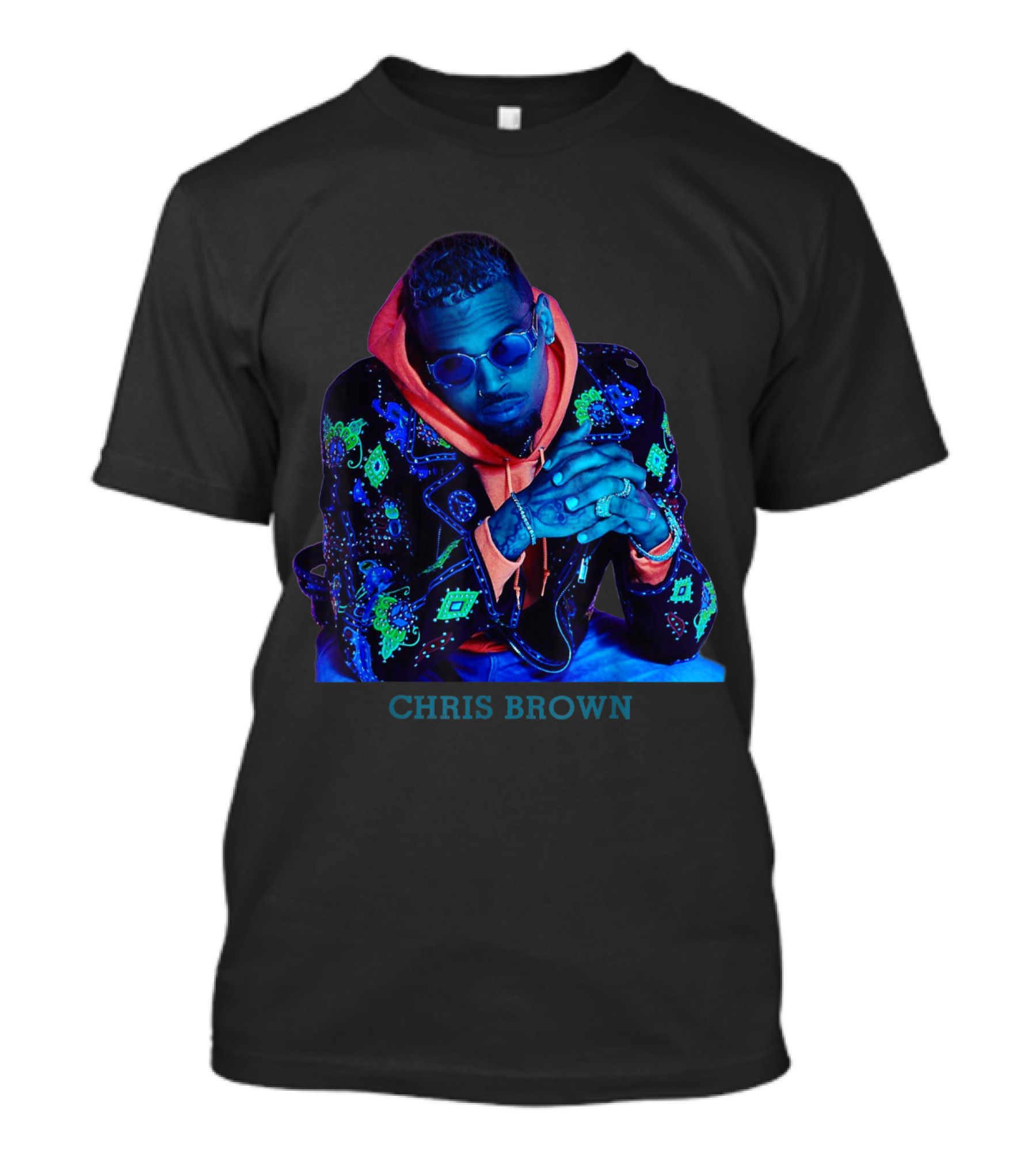 Chris Brown Neon Vintage Birthday T-Shirt