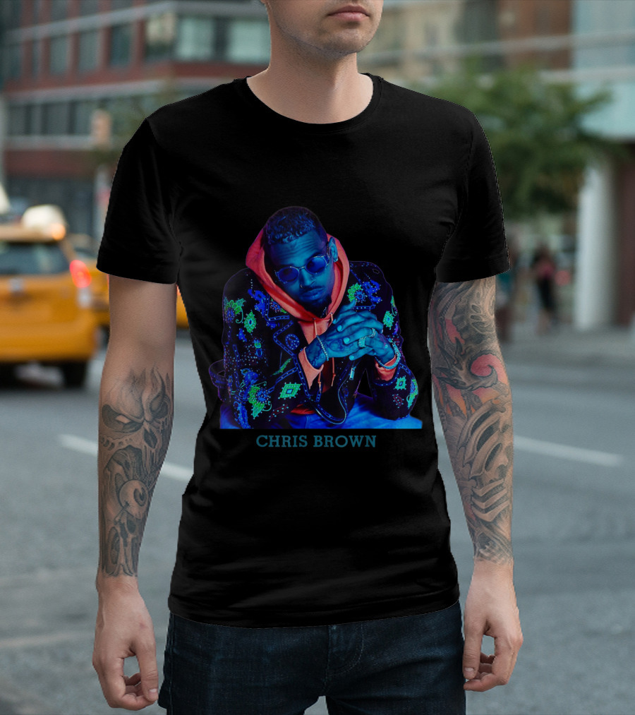 Chris Brown Neon Vintage Birthday T-Shirt