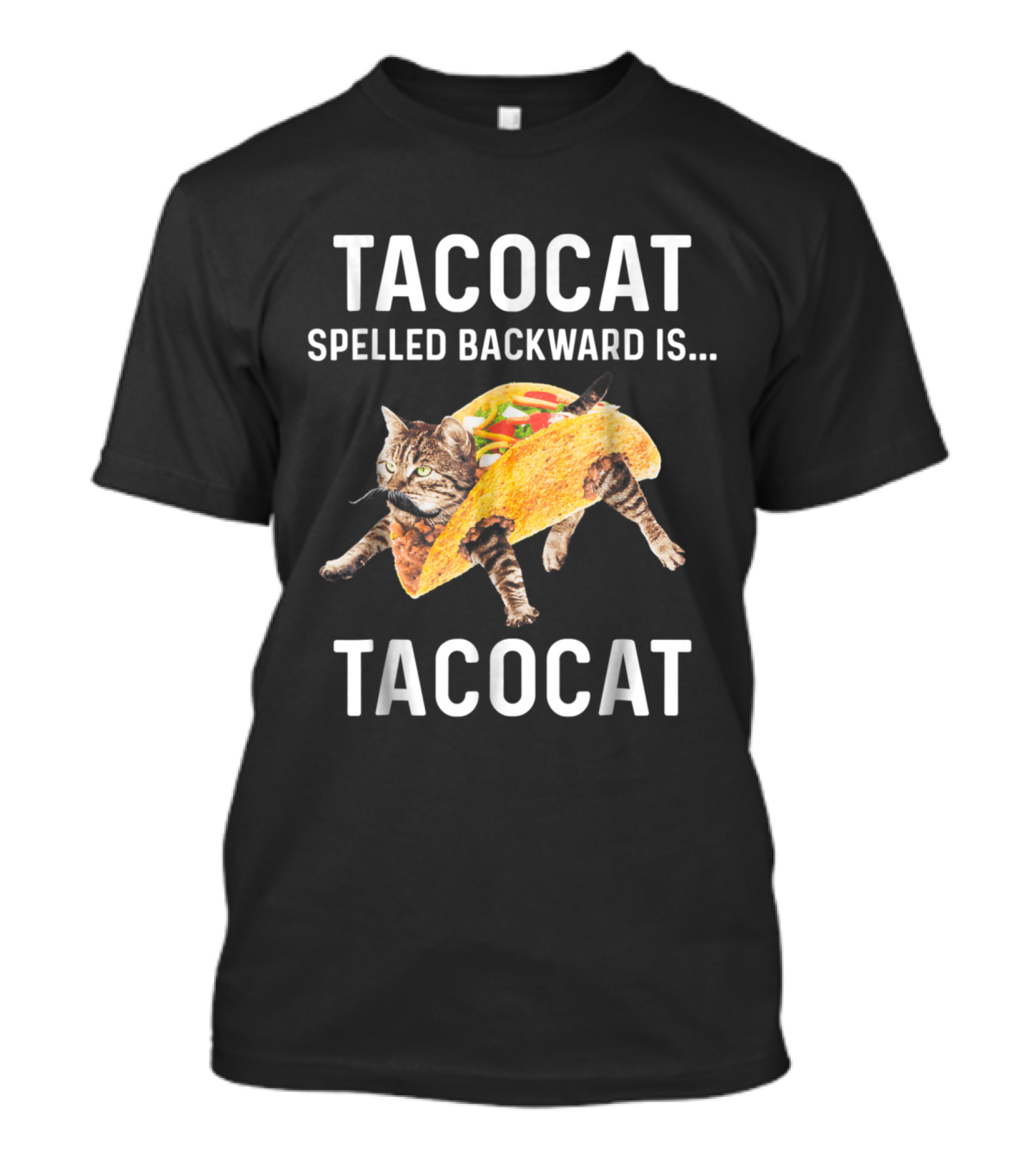 Tacocat Spelled Backward Is Tacocat Cat Inside Taco T-Shirt