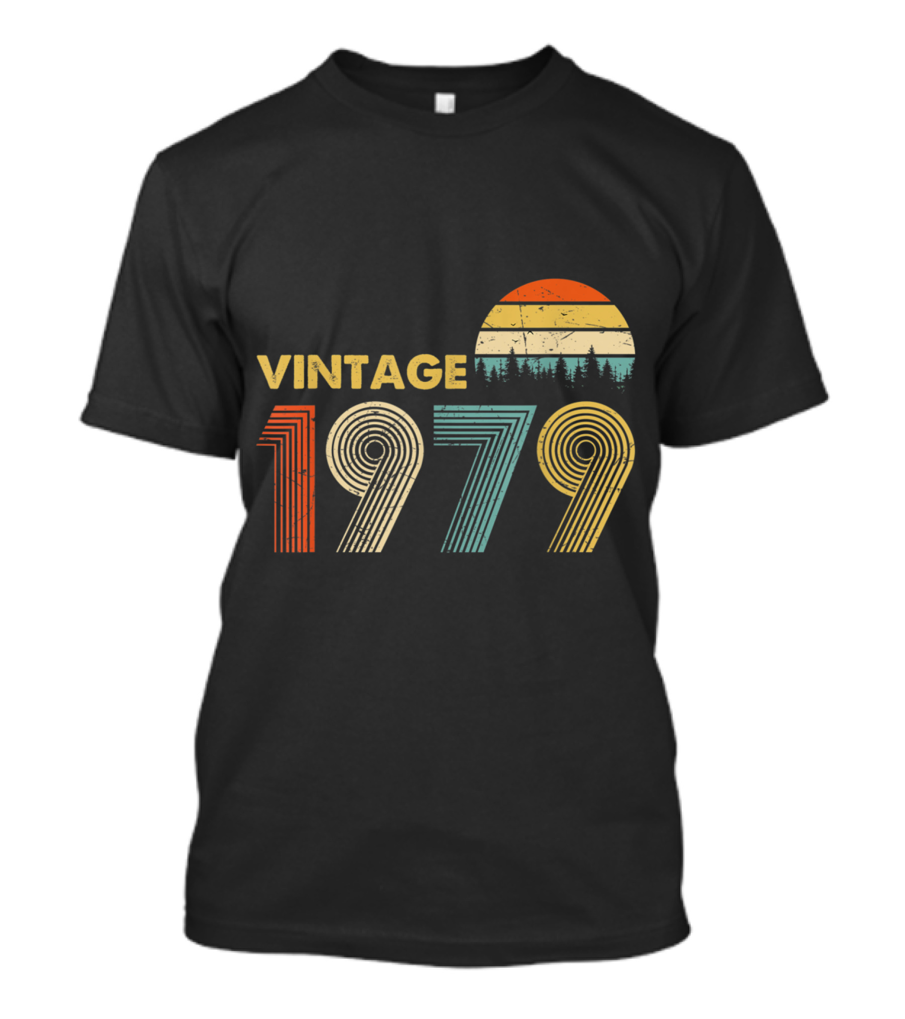 Vintage 1979 Retro Sunset 70s Birthday T-Shirt