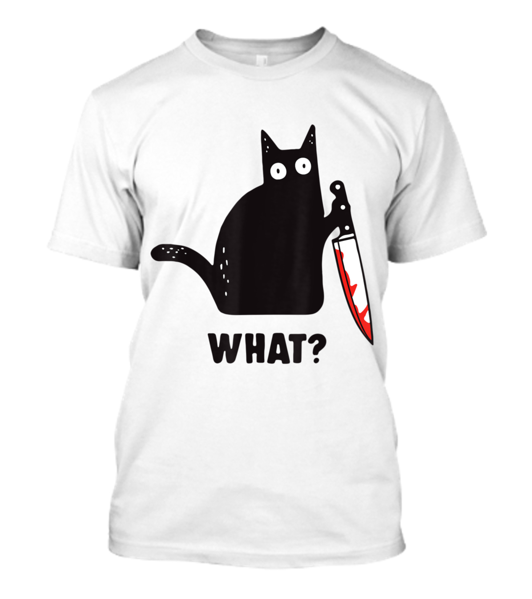 What Cat Horror Halloween Cat T-Shirt