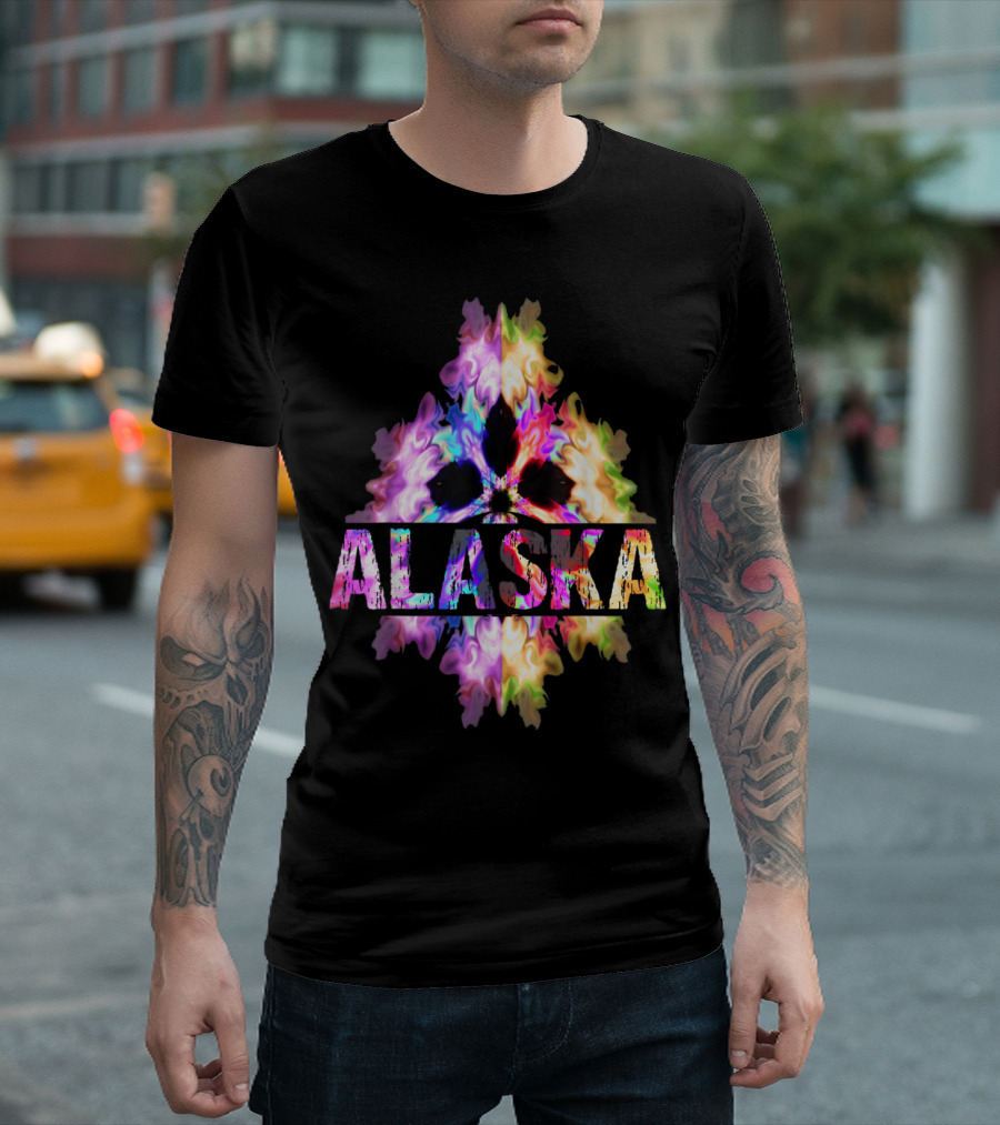 Alaska Souvenir Best Home State AK Proud Roots Colorful T-Shirt