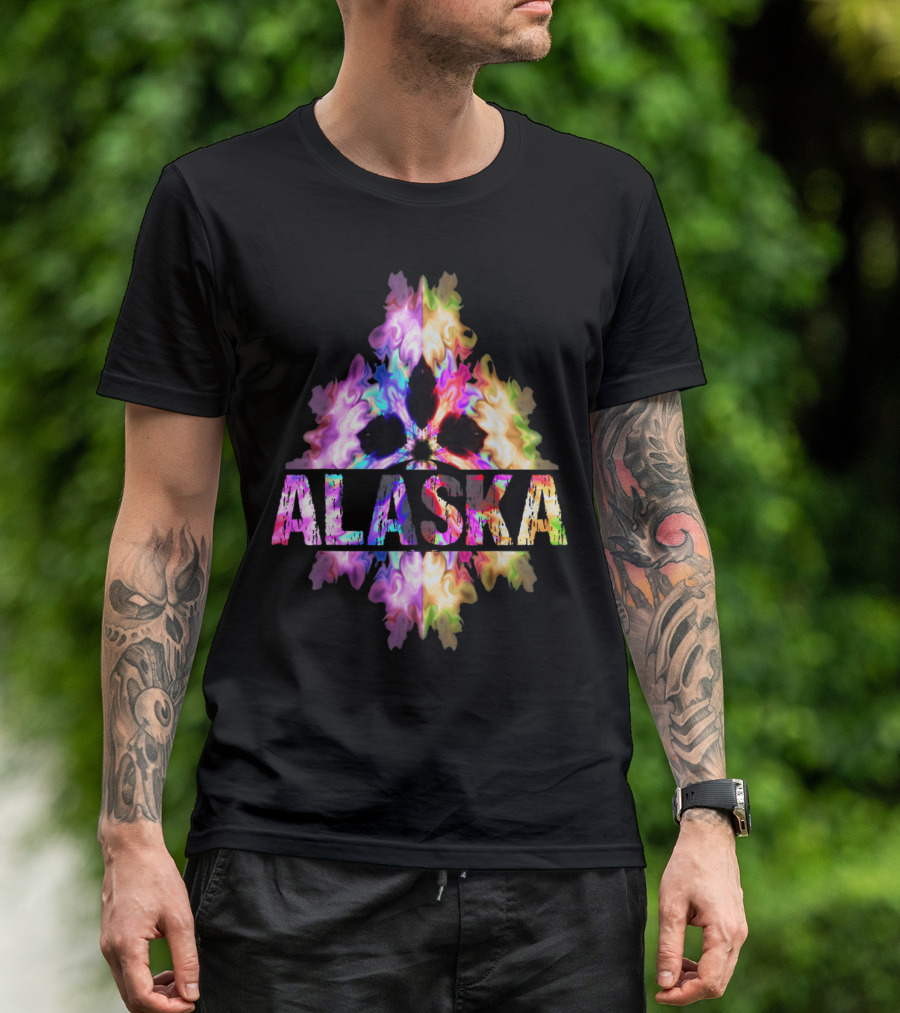 Alaska Souvenir Best Home State AK Proud Roots Colorful T-Shirt