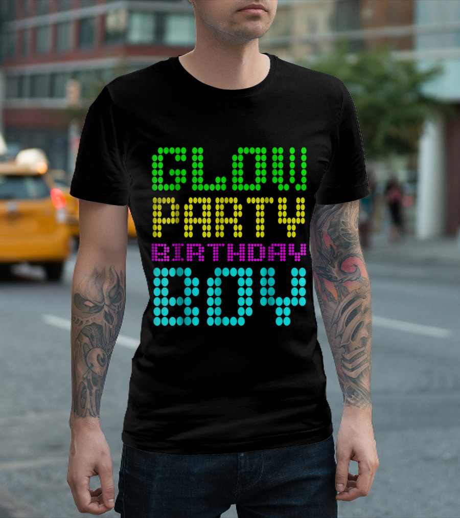 Glow Party Neon Birthday Boy T-Shirt