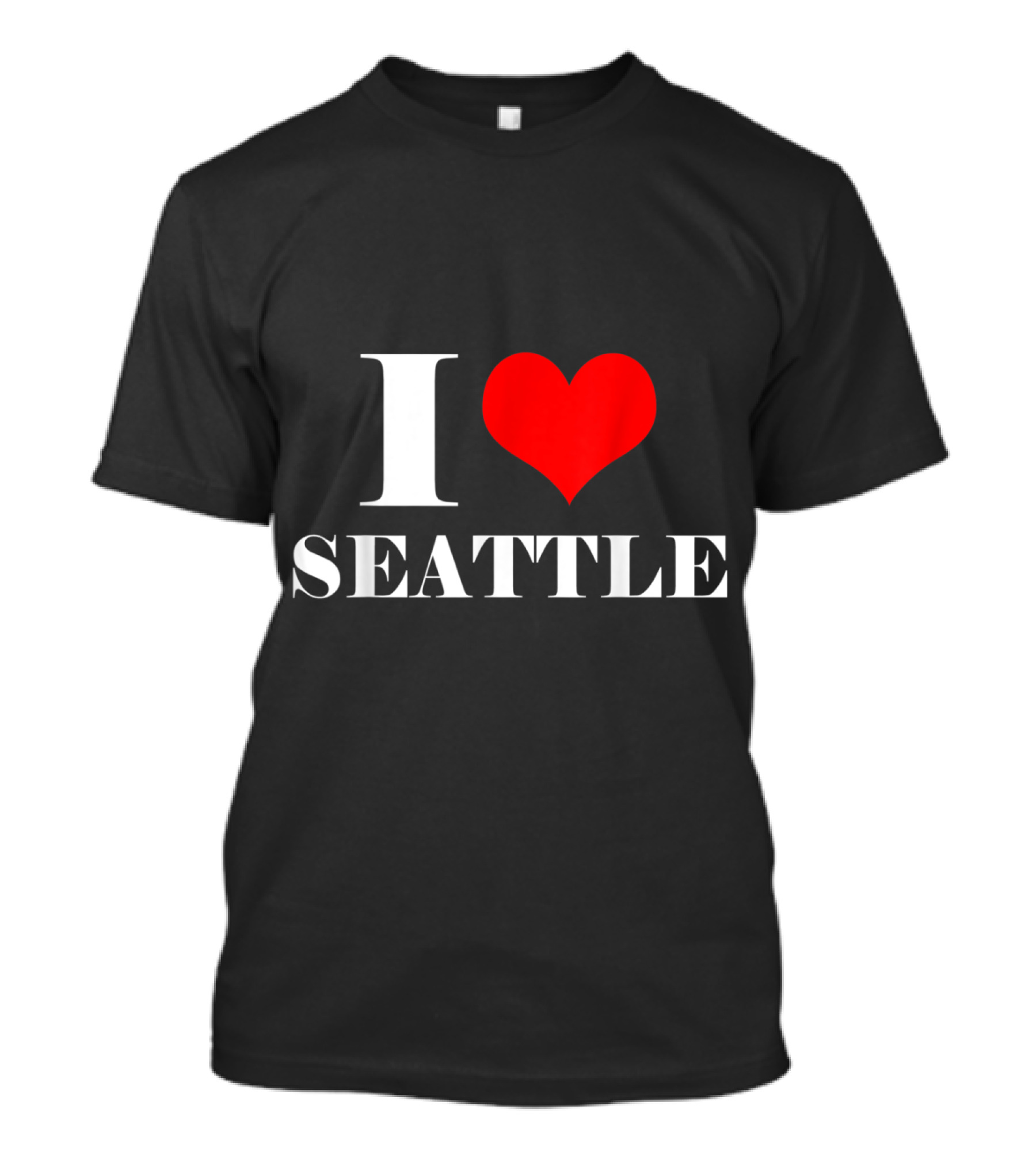 I Love Seattle Heart Washington T-Shirt