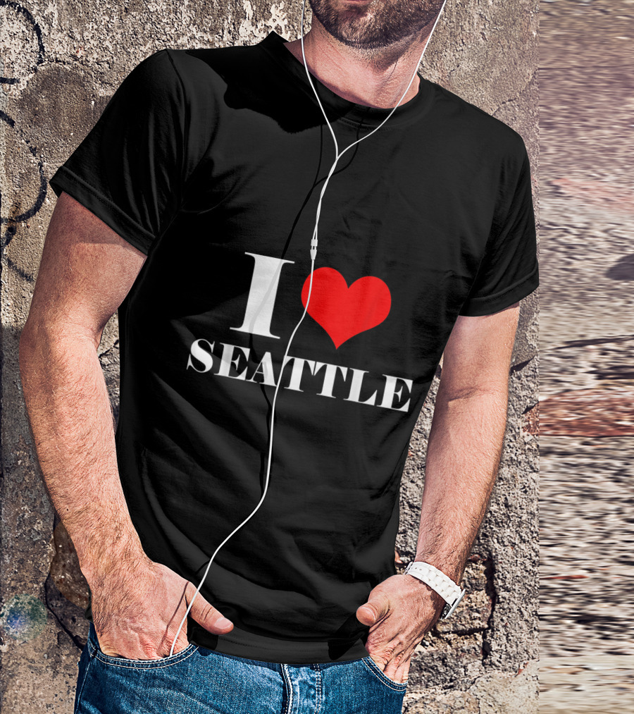 I Love Seattle Heart Washington T-Shirt