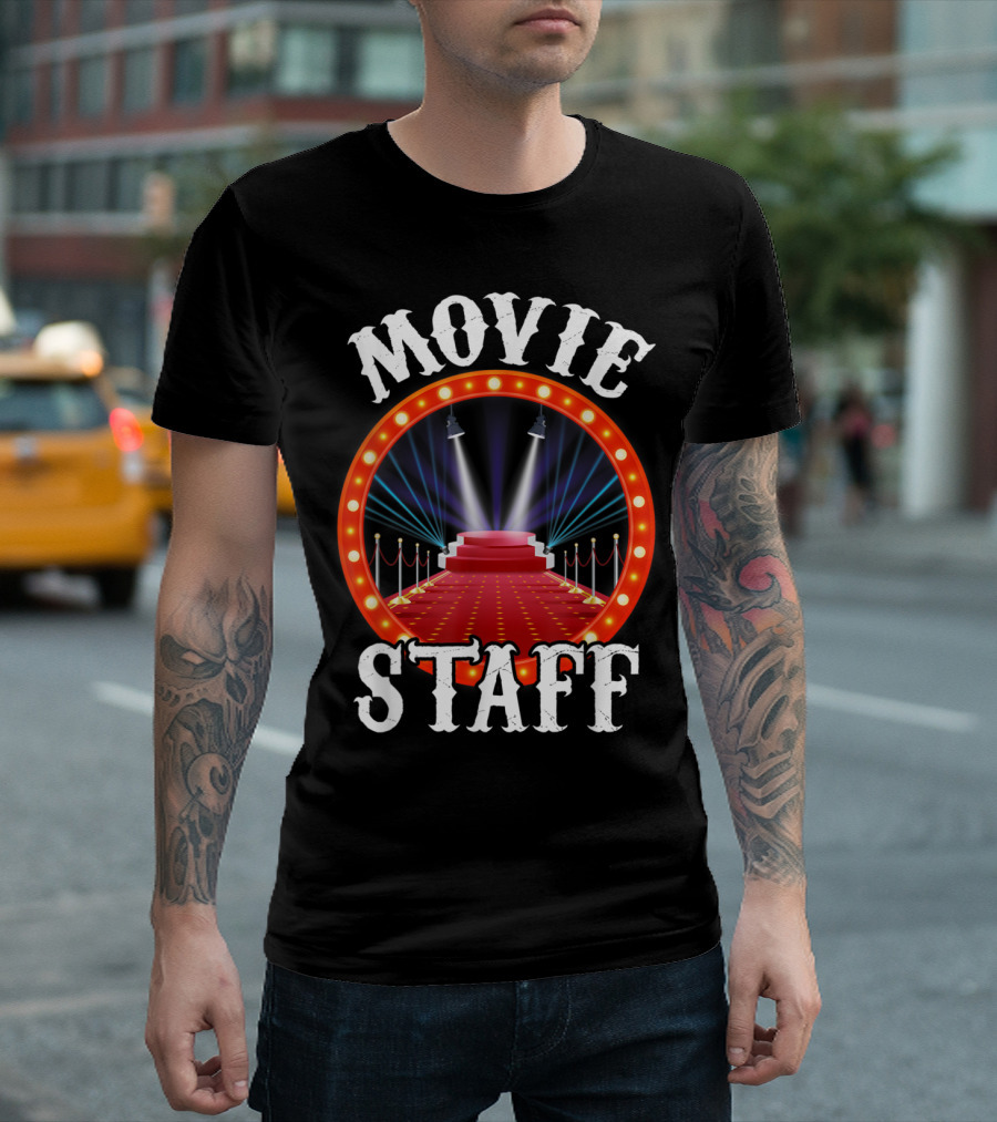 Movie Staff Movie Night Movie Party Movie Birthday T-Shirt