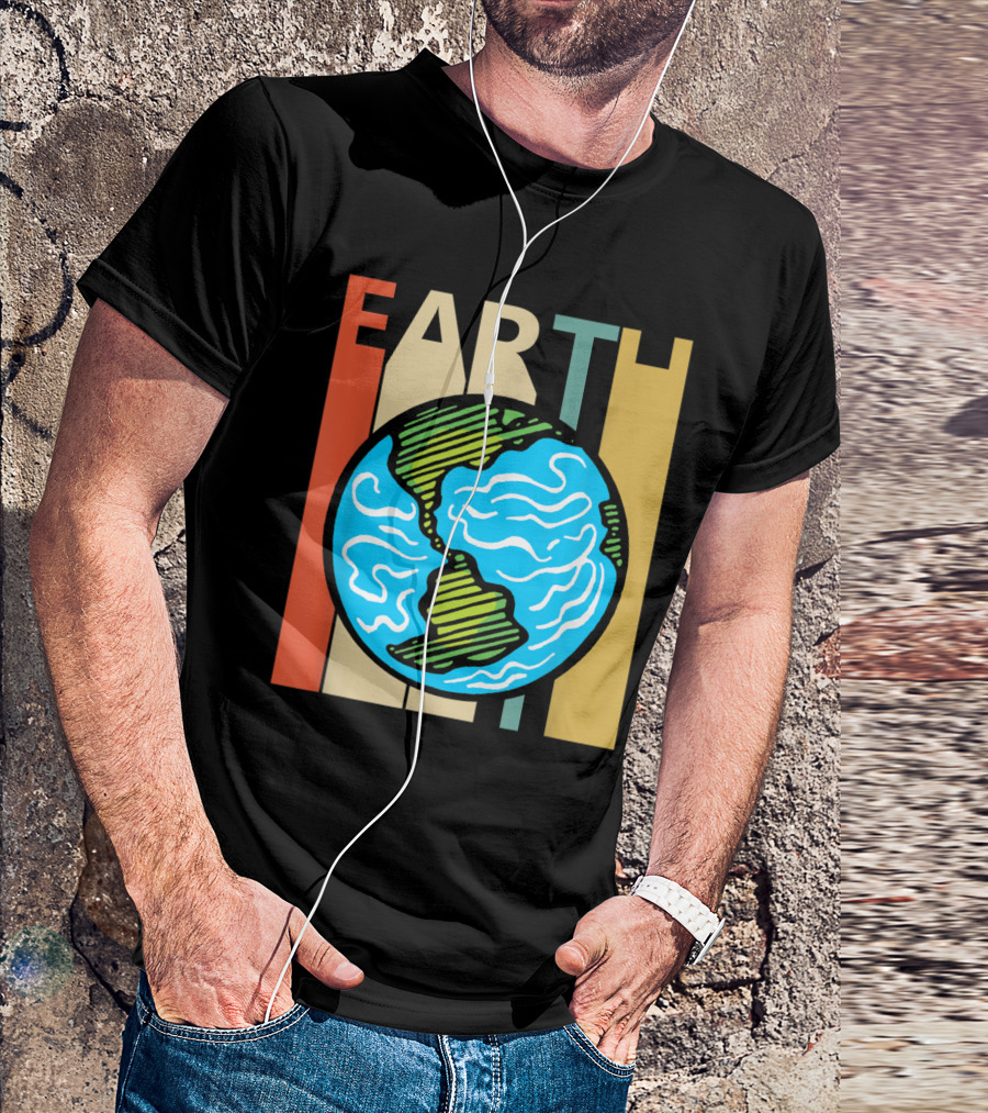 Vintage Planet Earth Retro Earth Science T-Shirt