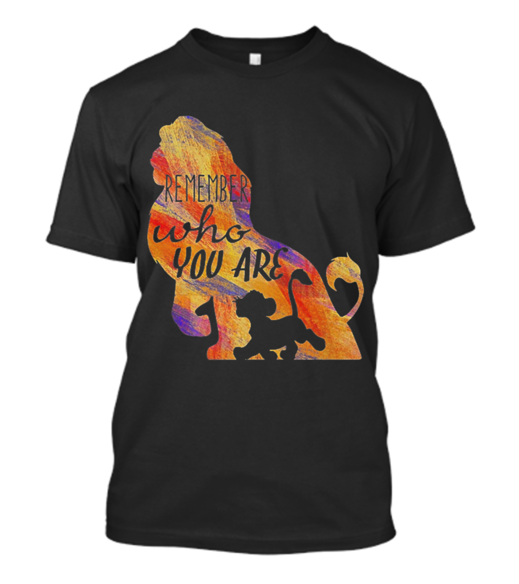 Remember Who You Are Lion Silhouette With Cub T-Shirt