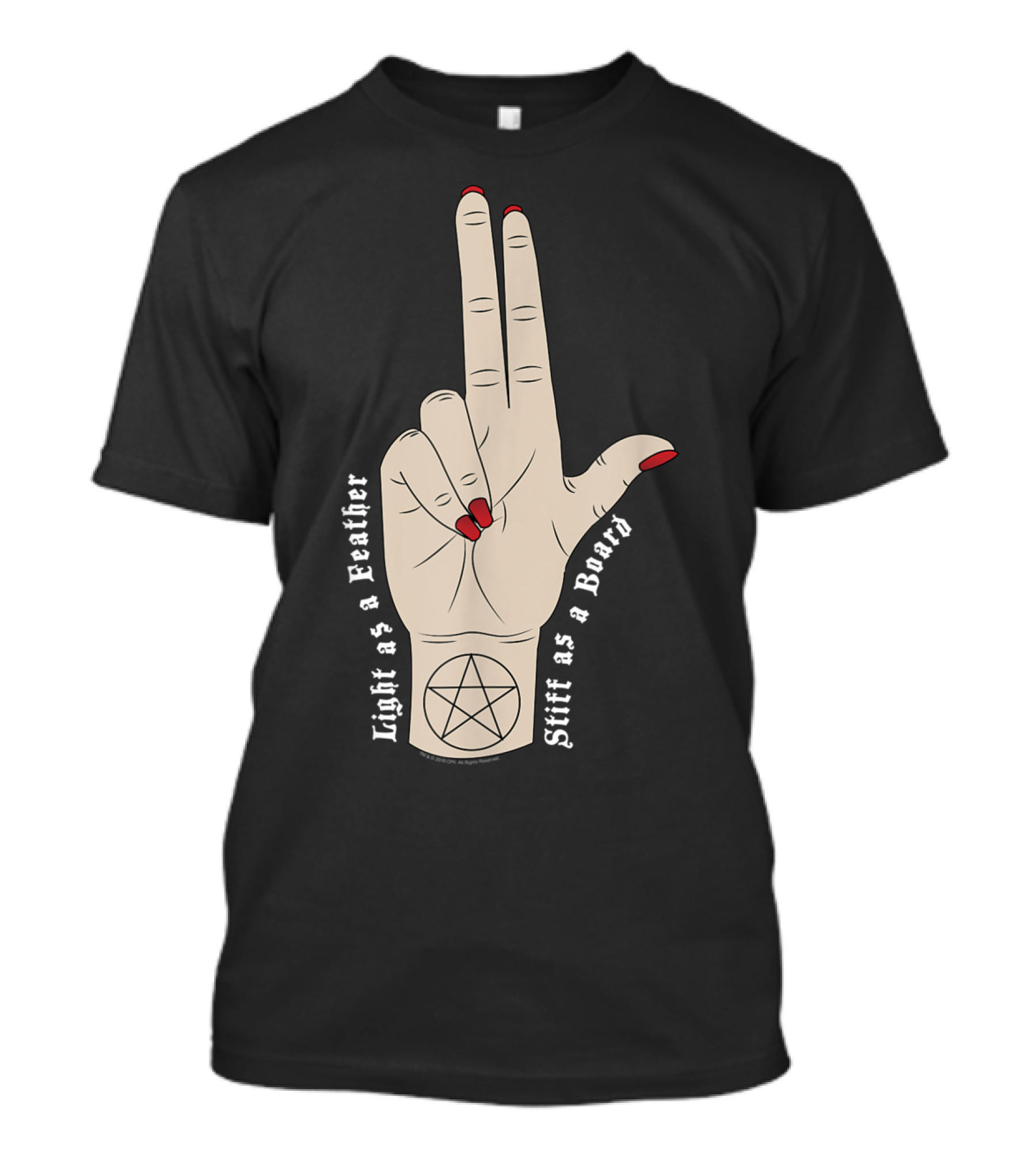 The Craft Light As A Feather Stiff As A Board Pentacle Hand Gesture T-Shirt