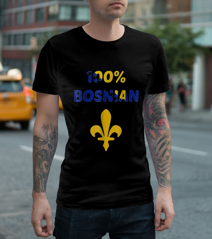 100 Percent Bosnian Golden Lily Flower Icon T-Shirt
